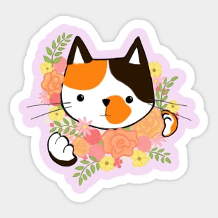 Calico Bouquet Sticker